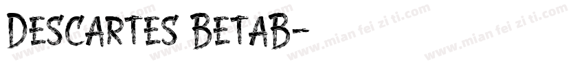 Descartes BetaB字体转换
